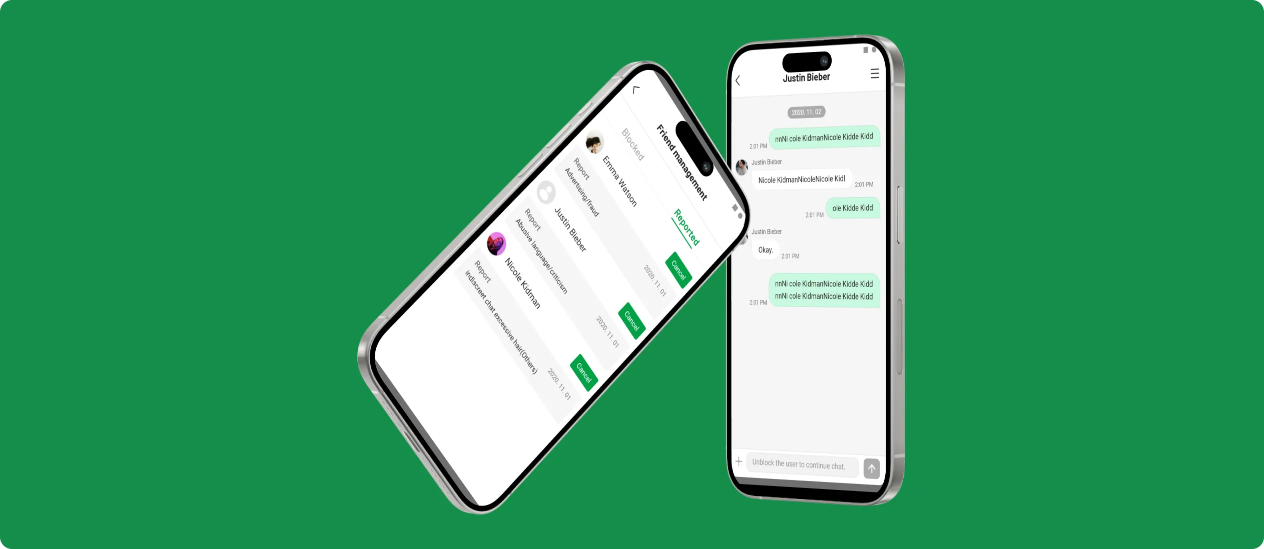 동문 채팅 서비스